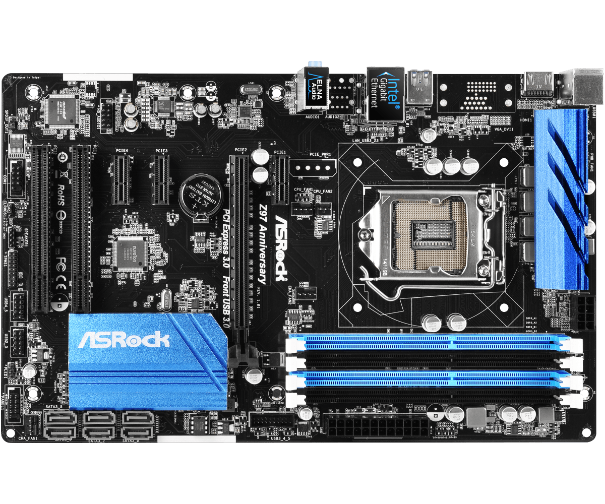 Asrock z97 anniversary не включается